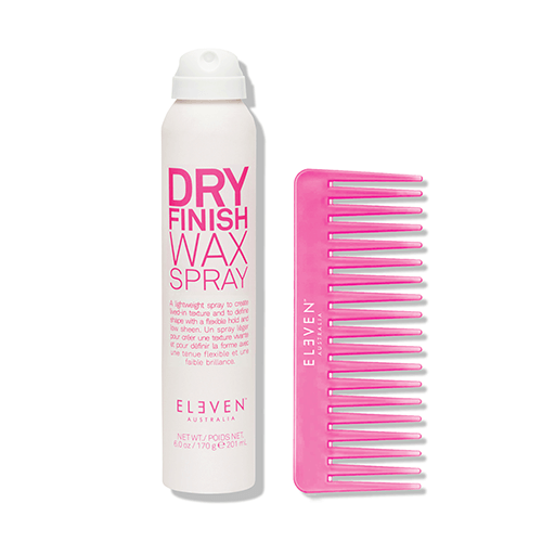 Dry Finish Wax Spray + Free Neon Pink Comb