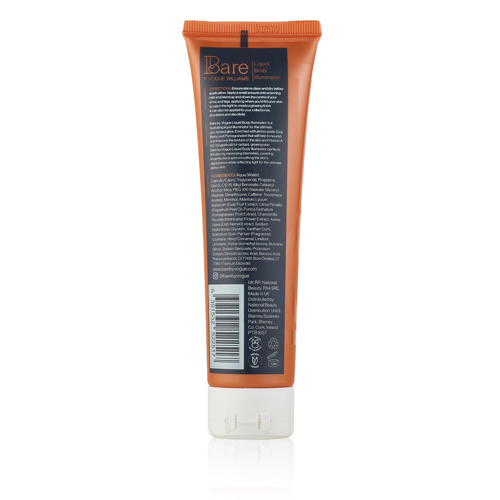 Bare By Vogue Liquid Body Illuminator Ingredients