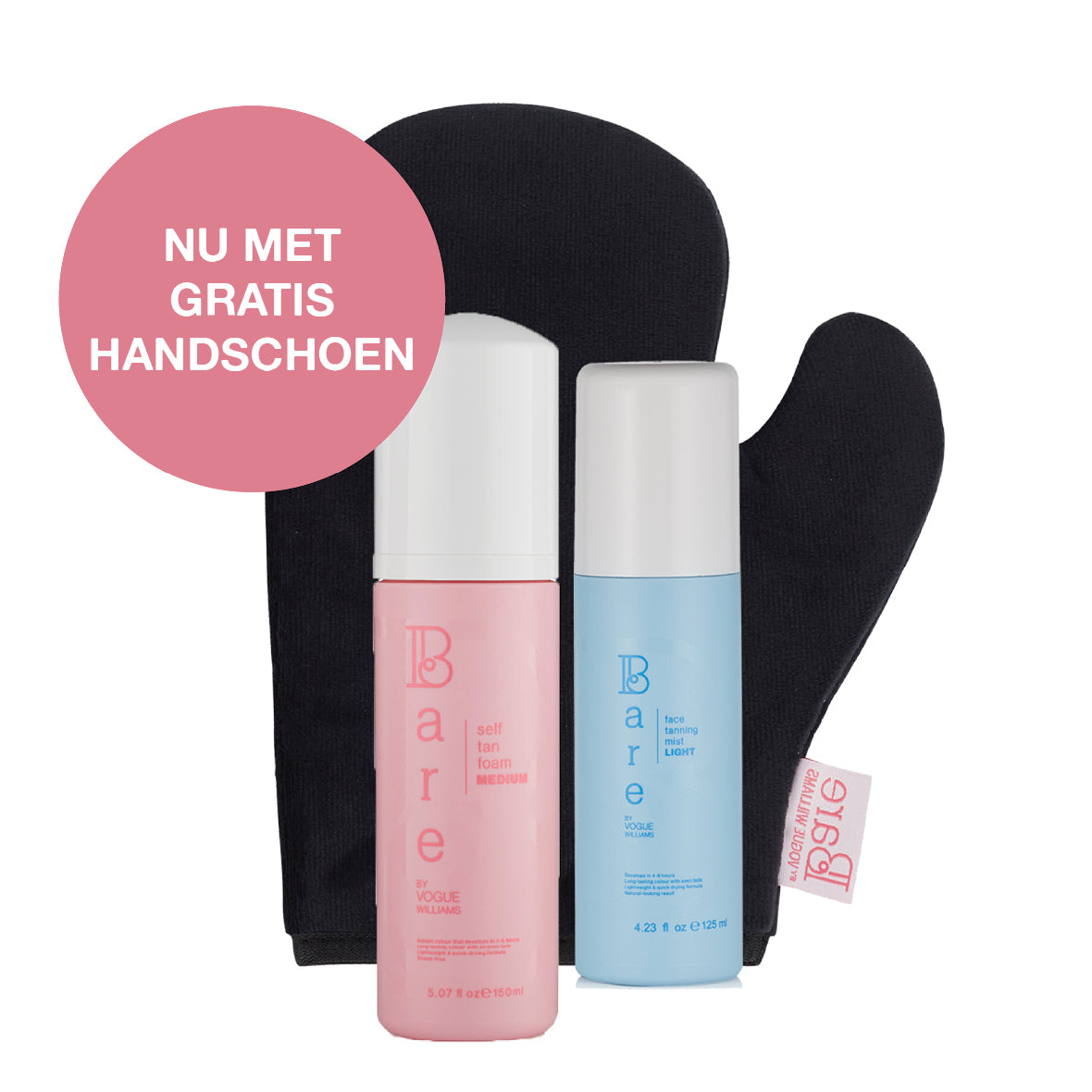 Actiepakket: Face Mist & Self Tan Foam + Tanning Mitt (GRATIS)